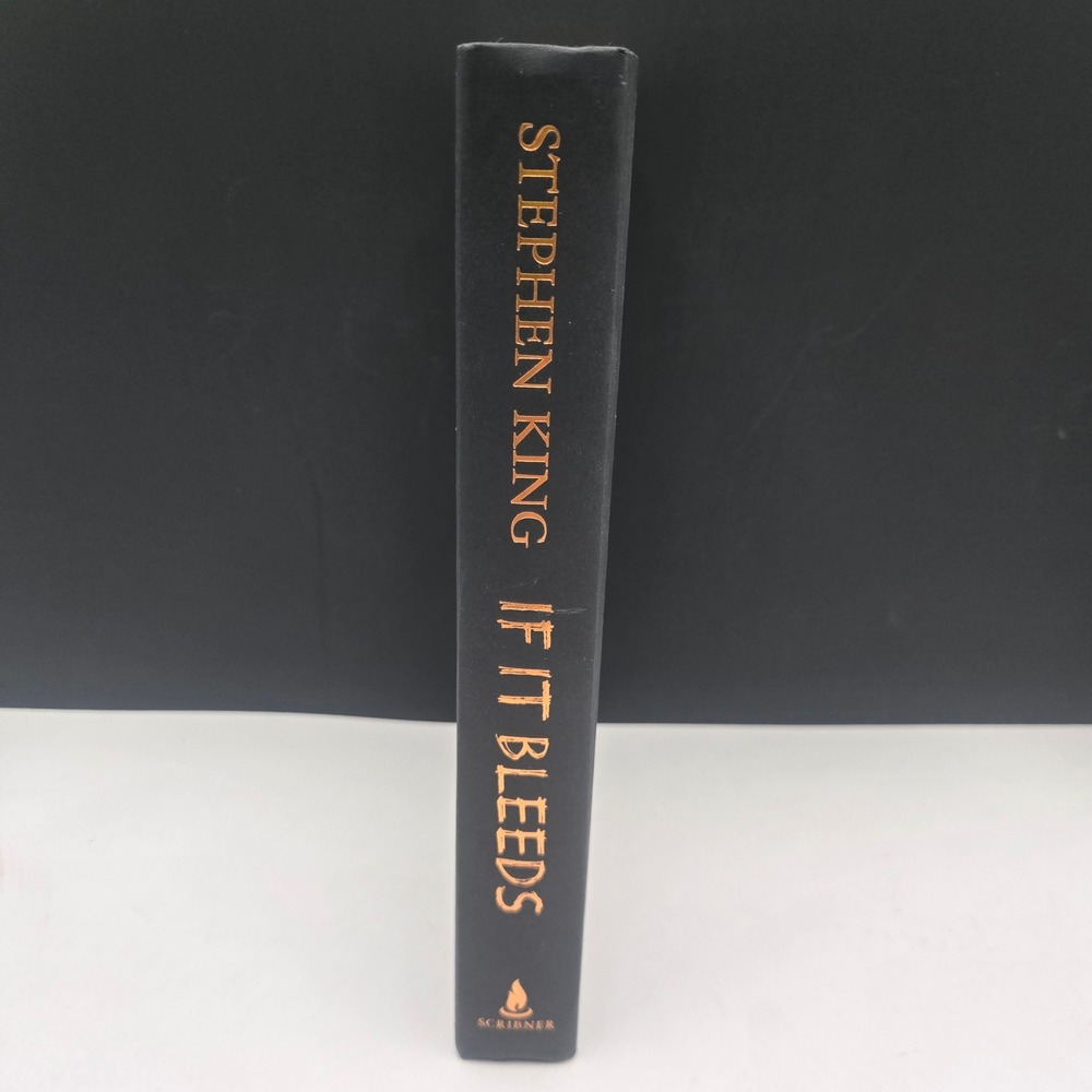 Stephen King If It Bleeds Hardcover Book 2020 Scribner First Edition Black Gold